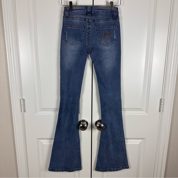 I.AM.GIA Low Rise Distressed Flared Jeans - Picture 3 of 8